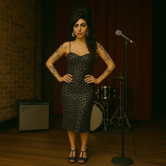 Leopard Print Corset Wiggle Dress Size Small - Picture 1 of 6